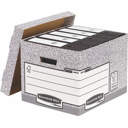 Archiválókonténer, karton, standard, "BANKERS BOX® SYSTEM by FELLOWES®" (10 db)
