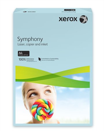 Fénymásolópapír színes A4 160 g XEROX "Symphony" sötétkék (intenzív) (250 lap)