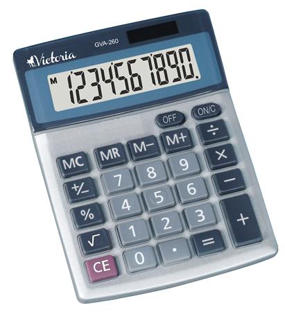 Asztali számológép 10 számjegy, VICTORIA "GVA-260"
